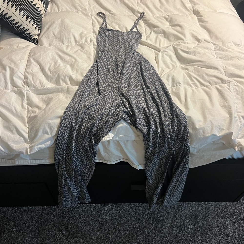 Open back Patterned Women's Jumpsuit